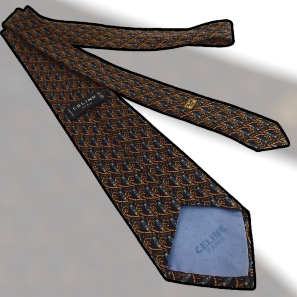 CELINE Silk Tie 😍🔥 - Picture 4 of 9
